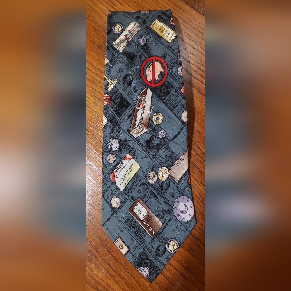NICOLE MILLER NECK TIE 100% SILK HAND SEWN